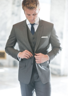 The 3 piece suit. Our fave! This will make any lady's heart melt. Source: Dresscodecustom.com