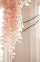 We love this beautiful decor piece. Create this yourself with recycled blush paper! Found via lover.ly